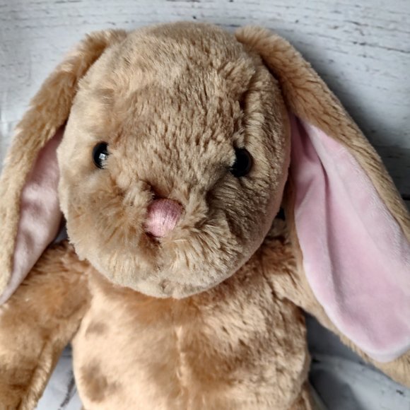 Build a Bear Bunny Lop Ear Rabbit Tan Pink Nose 16" Plush Stuffed Animal Easter - Picture 2 of 7